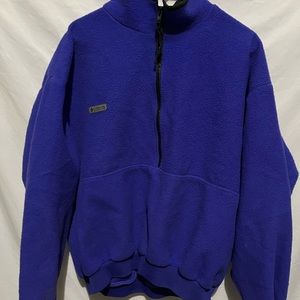 Mens Columbia sweater XL blue half zip